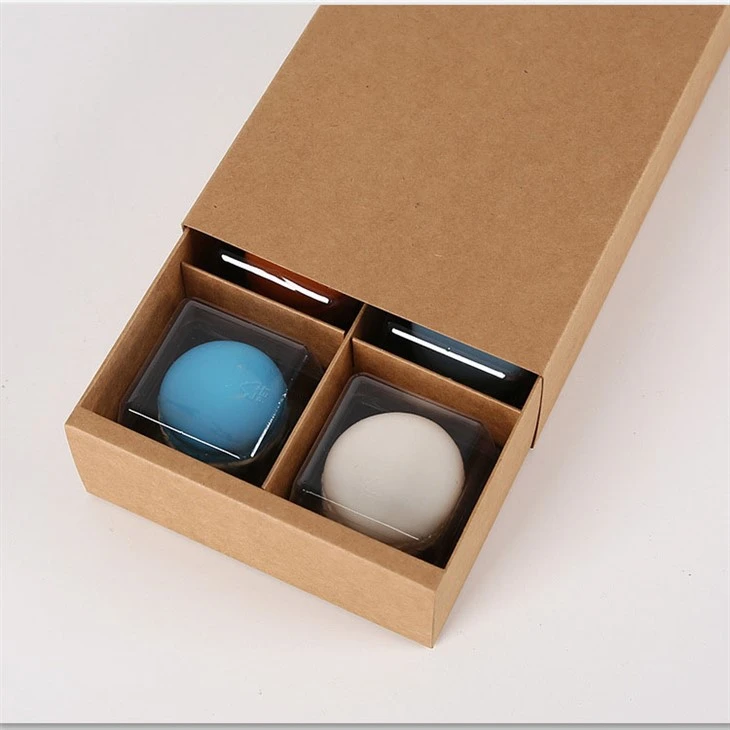 Kraft Paper Macrons Drawer Packaging Boxes